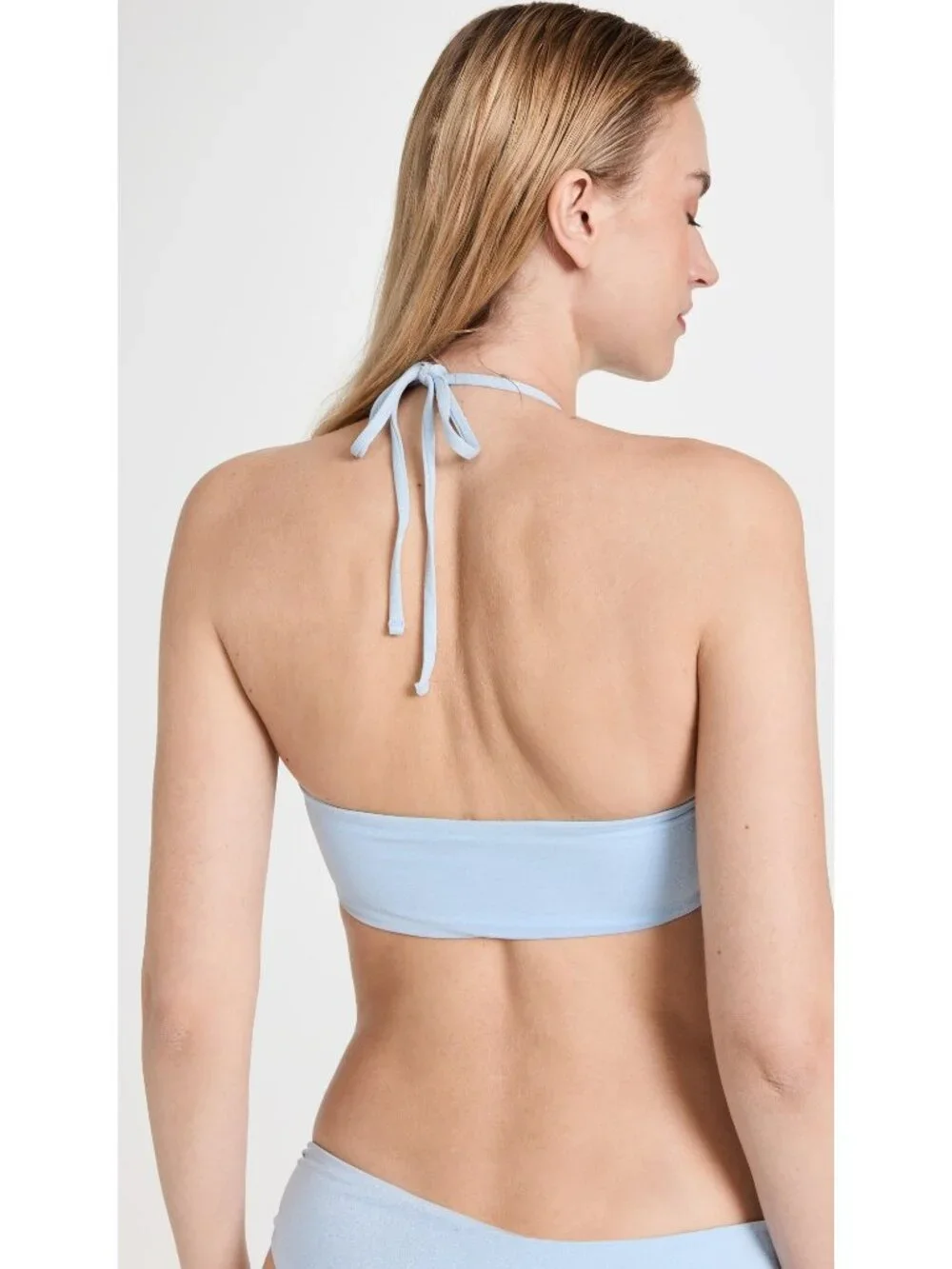 L*Space Reversible Dawn Bandeau Top in Sky Blue XLarge New Womens Swimsuit